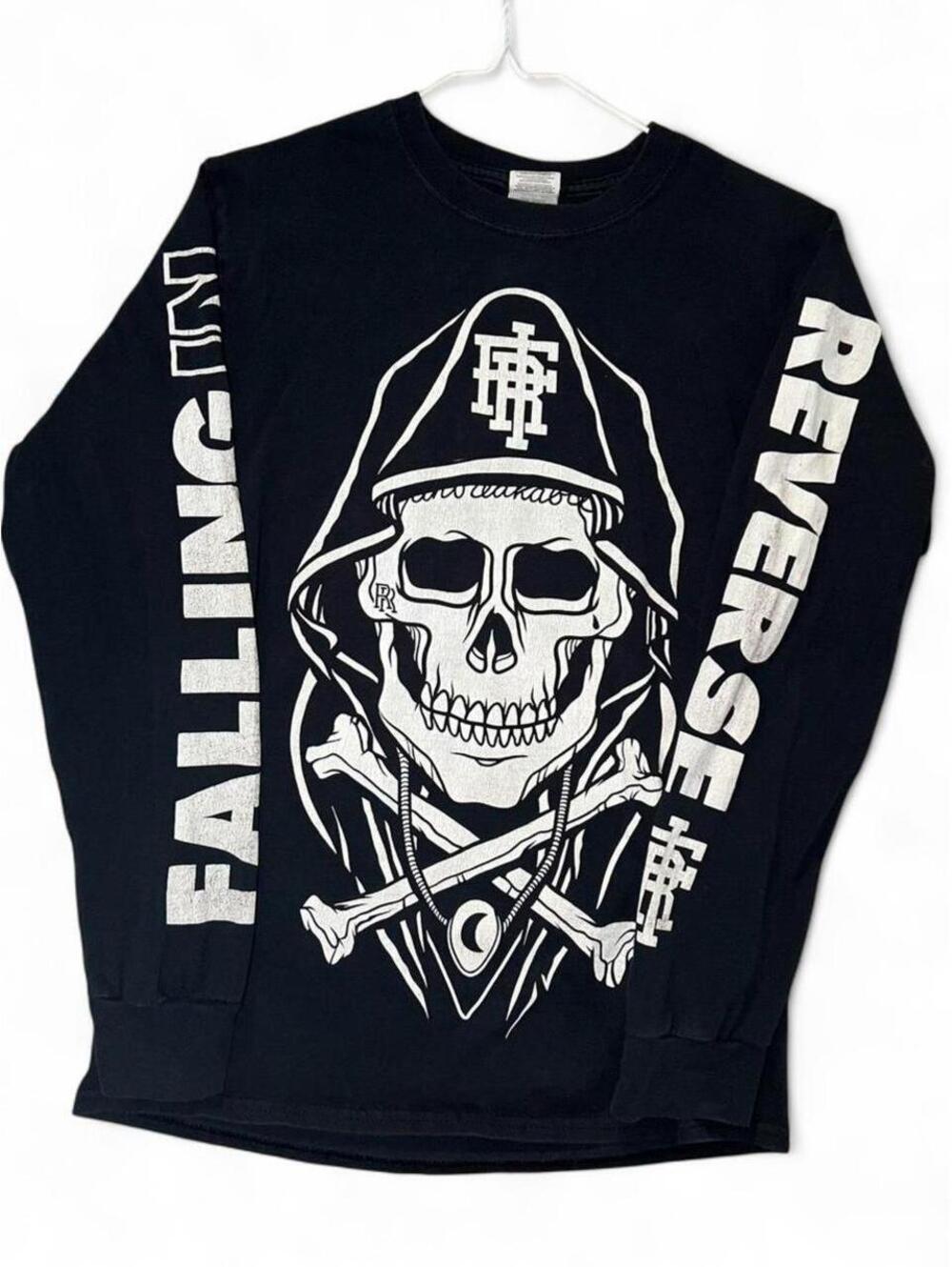 Falling In Reverse Skull Grim Reaper Band Merch T Shirt Small S